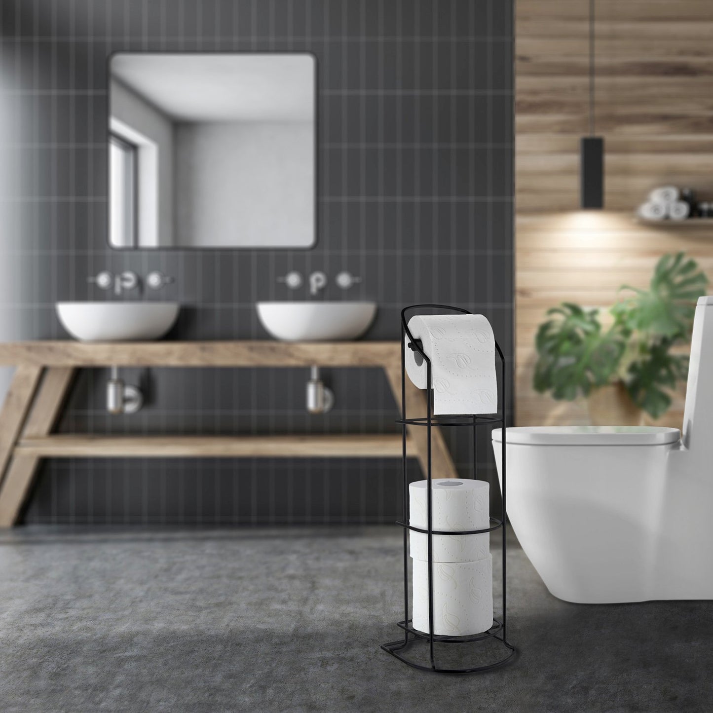 Toilettenpapierhalter/Reservepapierhalter Standmodell