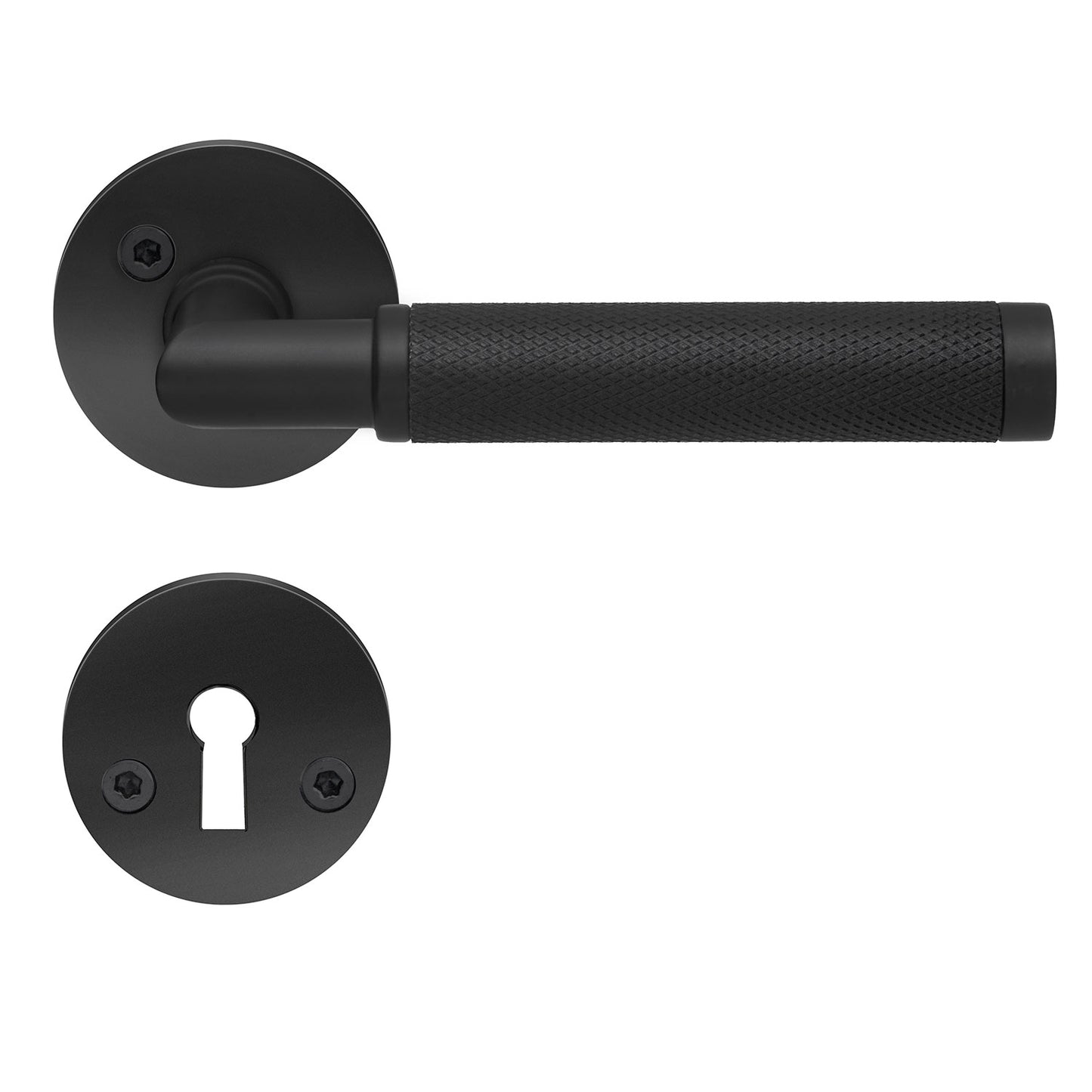 INNERDÖRRTRYCKE MATT SVART