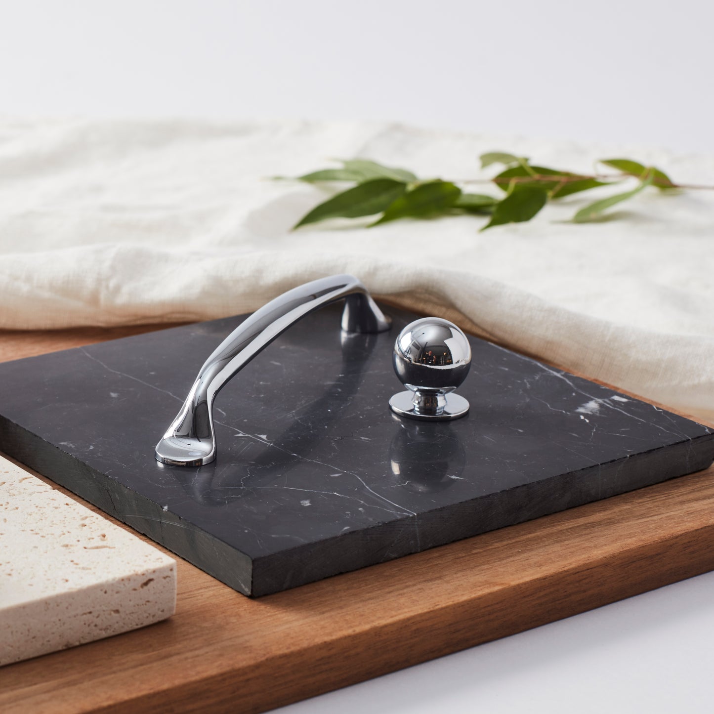 KNOPP DIAM 24 MM POLERAD KROM