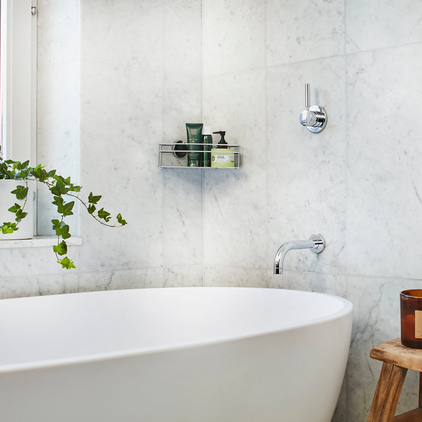 Corner Shower Basket, Self-adhesive